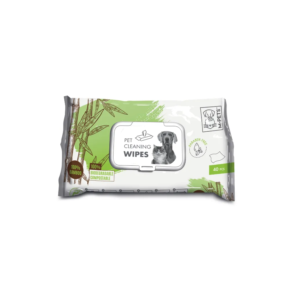 M-pets bamboo wipes 40pc