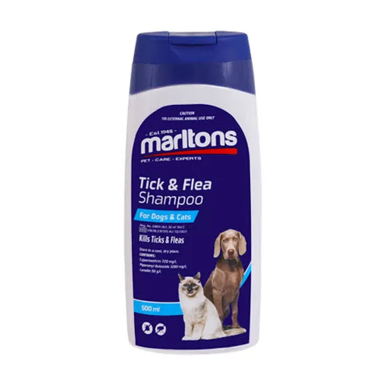 Marltons Tick & Flea Shampoo 500ml