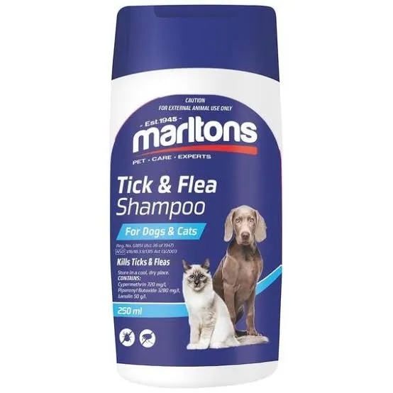 Marltons Tick & Flea Shampoo 250ml