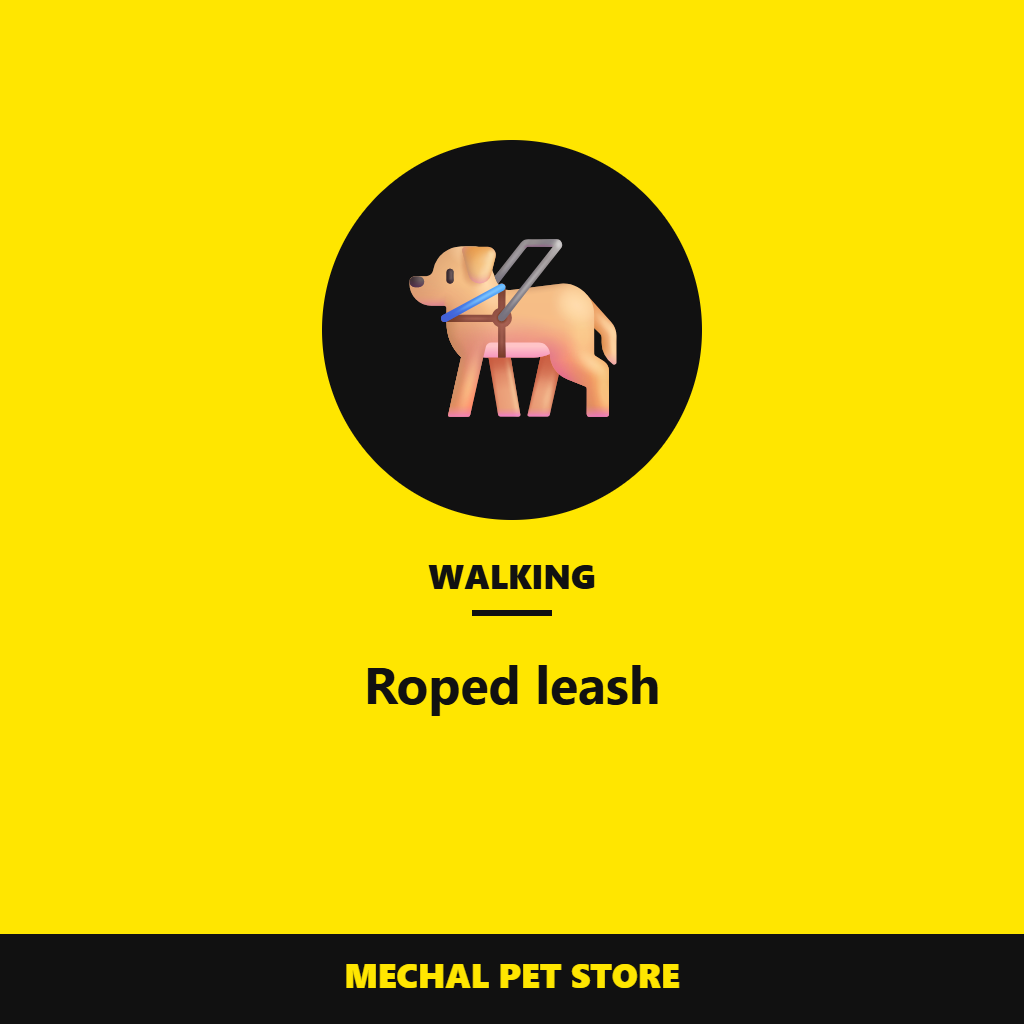 Roped leash