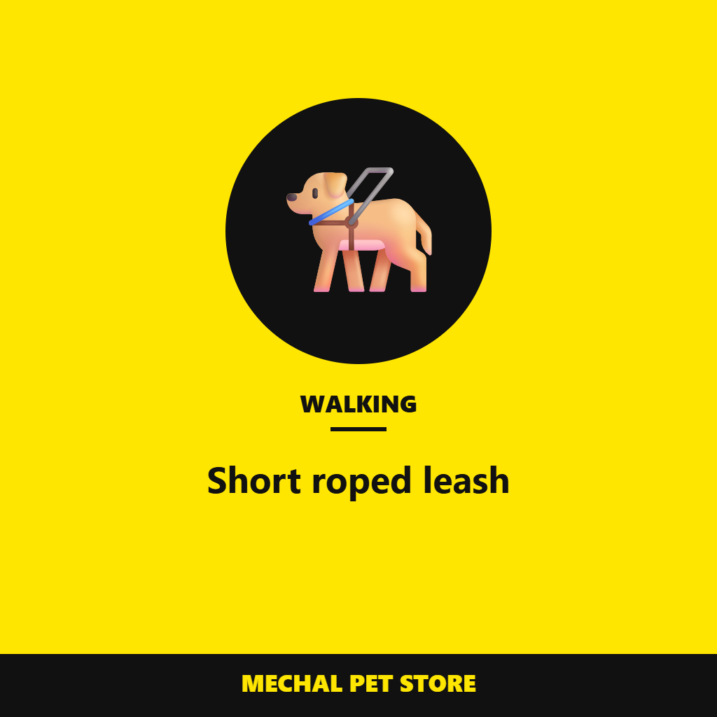 Short roped leash
