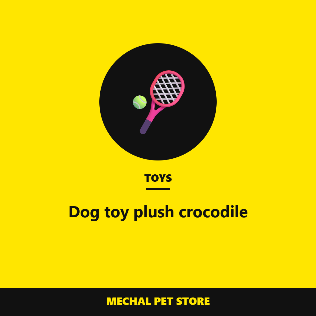 [8012346331047] Dog toy plush crocodile