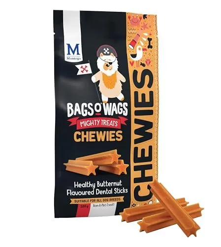 [6009686620834] Montego Bags O' Wags Chewies Healthy Butternut Flavoured Dental Sticks