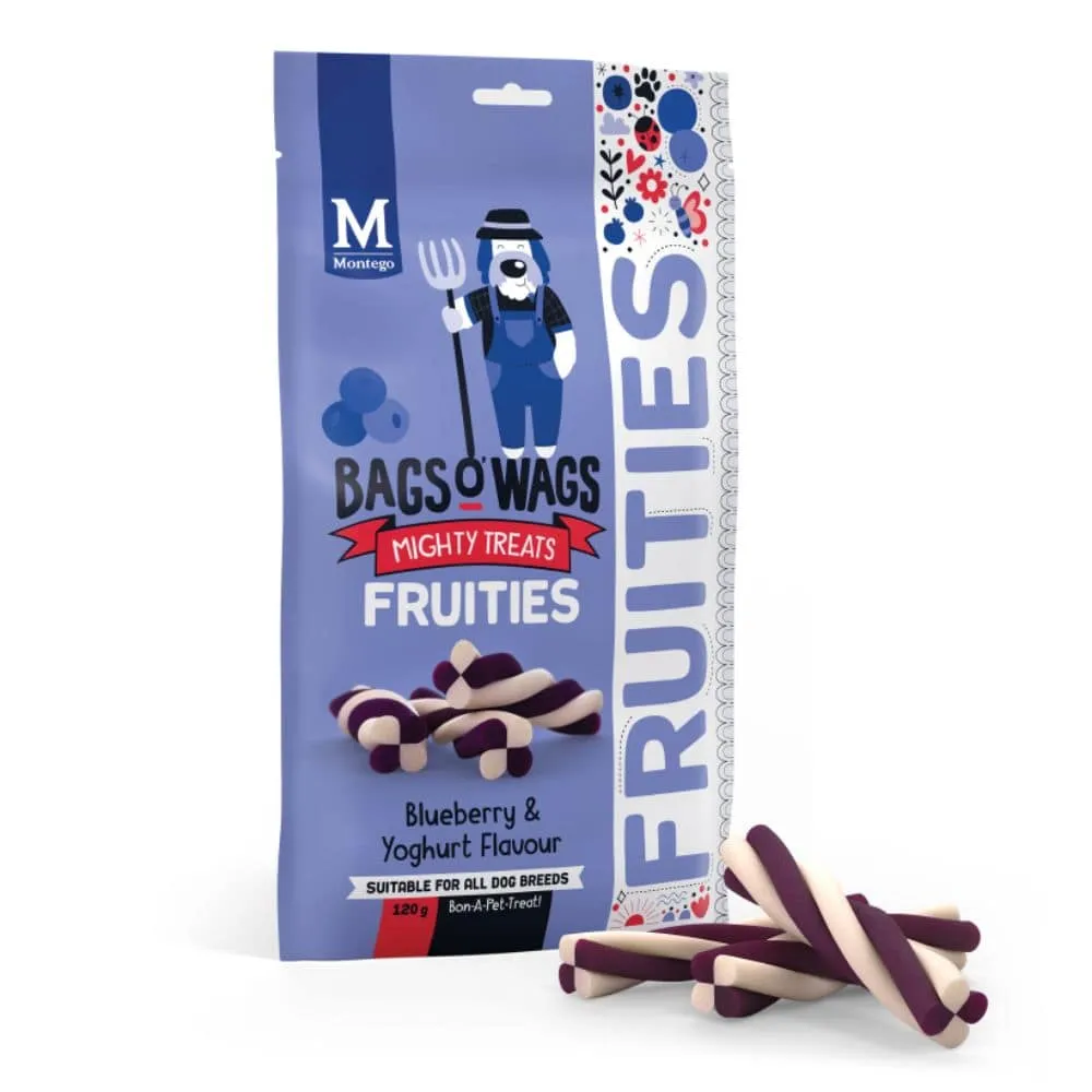 [6009686621633] Montego Bags O' Wags Fruities Blueberry & Yoghurt Dog Treats
