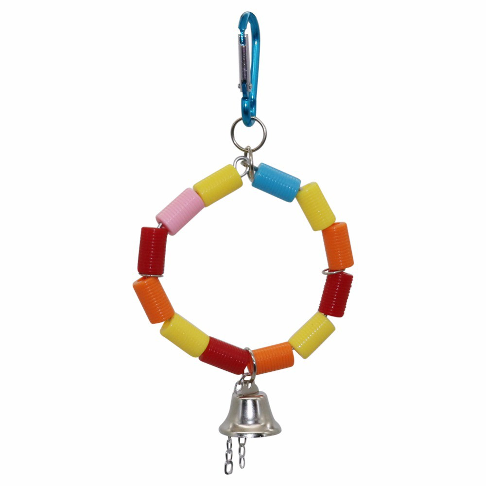 Bird toy ring with bell