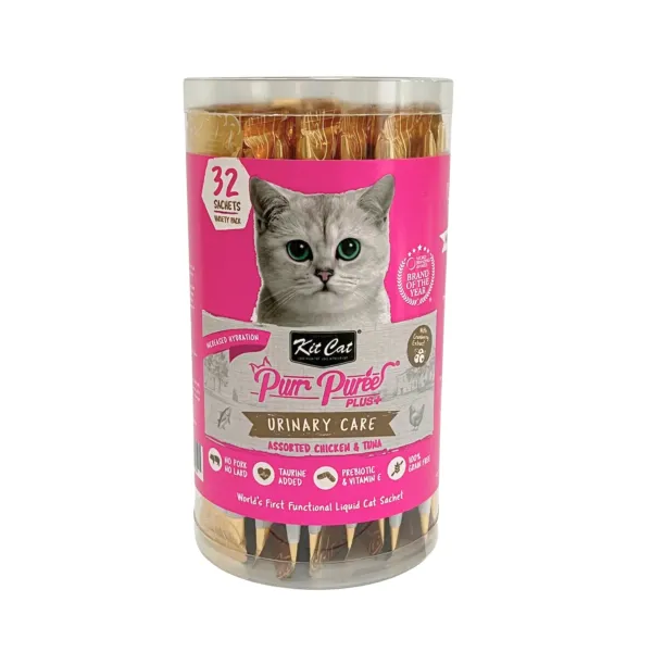 [6009828380039] Kit Cat Purr Purée Plus+ Urinary Care wet cat treats