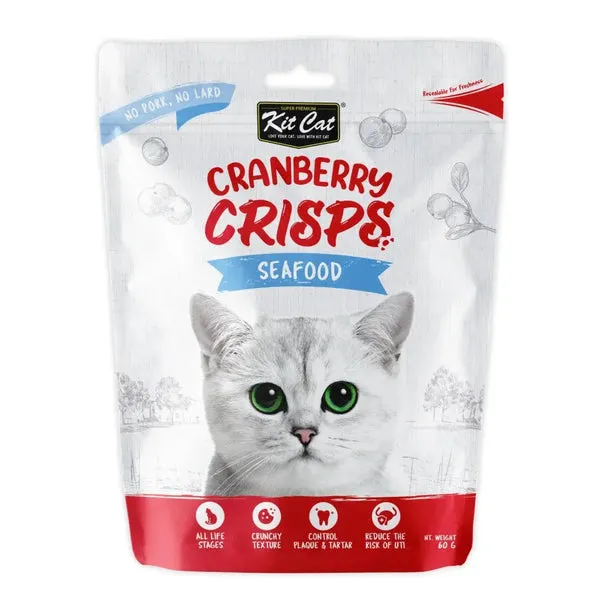 Kit Cat Cranberry Crisps Seafood Cat Treats 60g