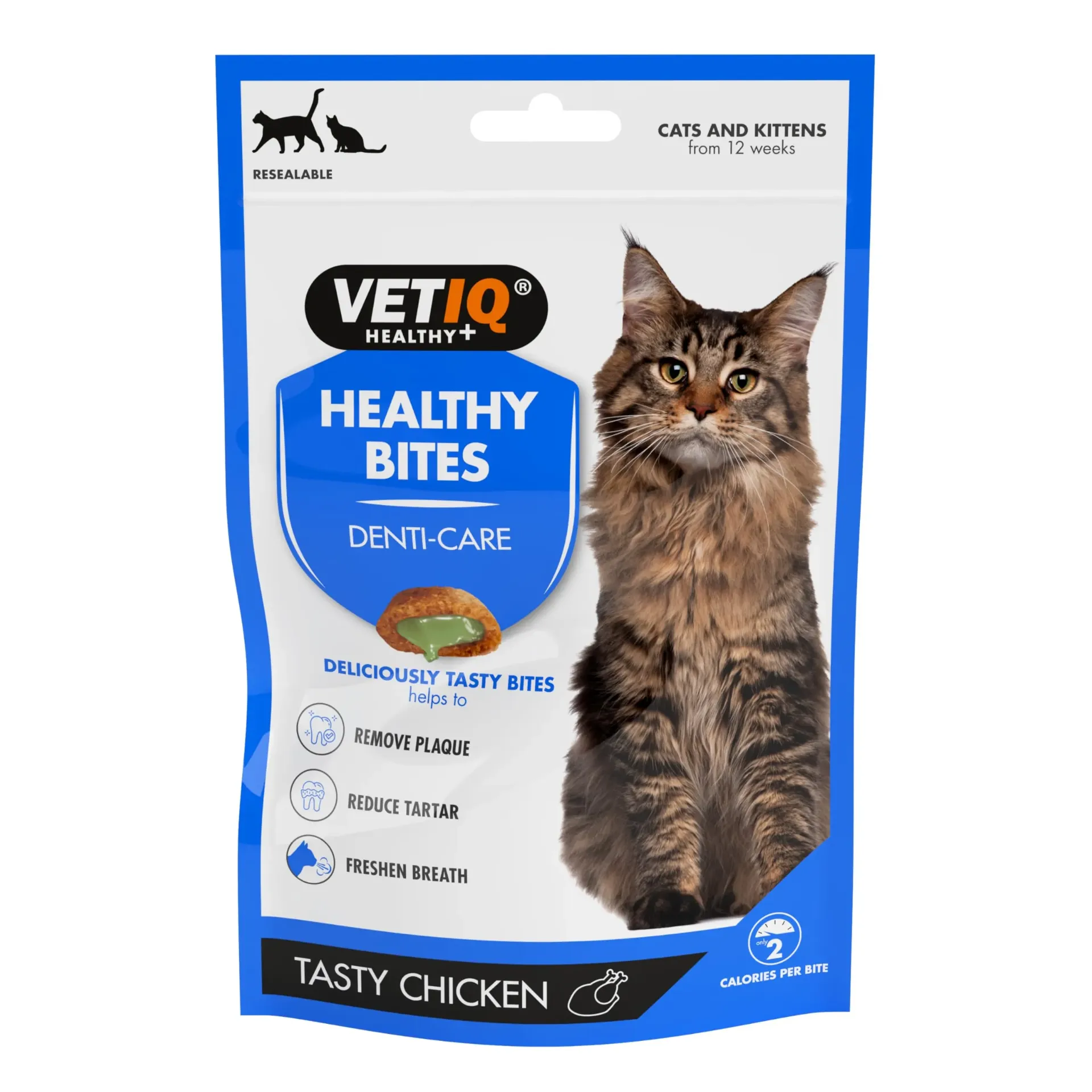 [750826006181] VETIQ Healthy Bites Denti-Care functional dental treats for cats and kittens