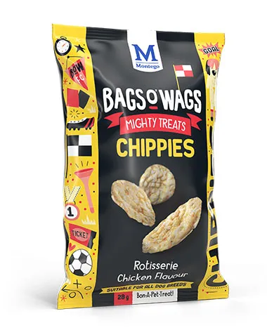 Montego Bags O'Wags Chippies in Rotisserie Chicken Flavour