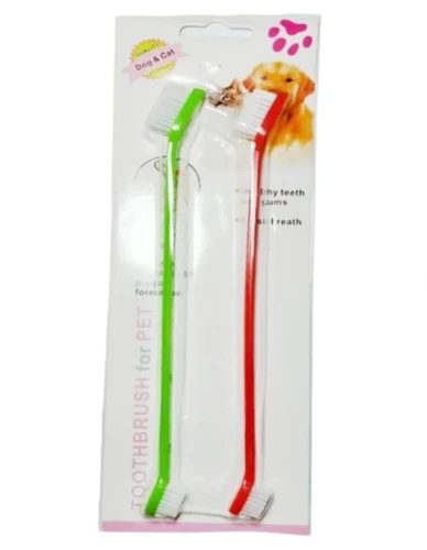 2 pcs pet tooth brush