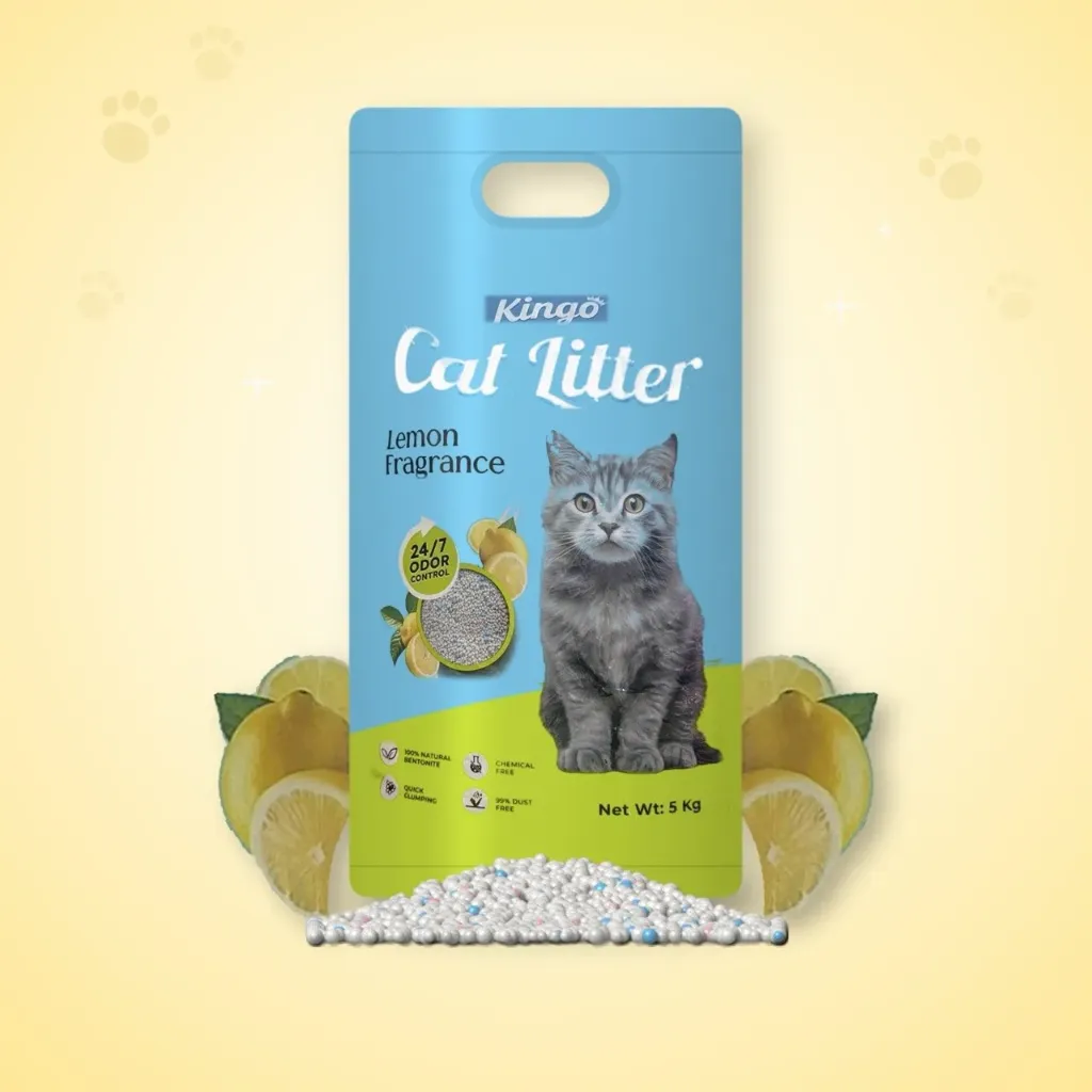 Kingo cat litter lemon fragrance 5kg