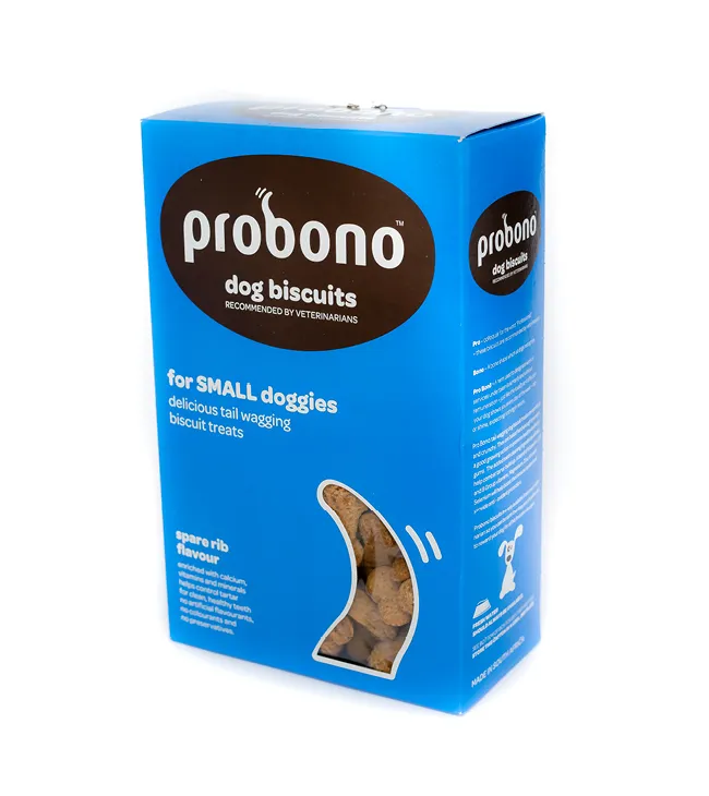 Probono Spare Rib Dog Biscuits formulated for small dogs