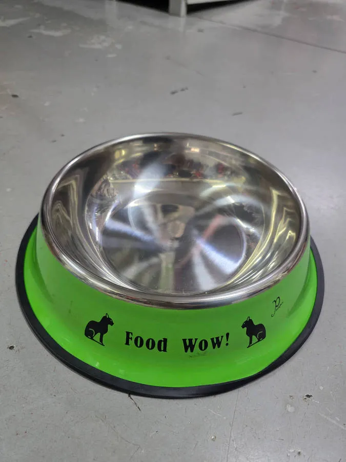 [6942690001735] stainless steel pet food bowl medium