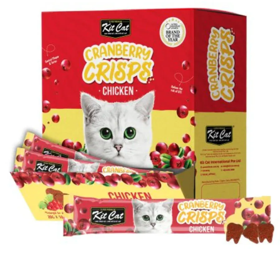 Kit Cat Cranberry Crisps Chicken Cat Treats 20g