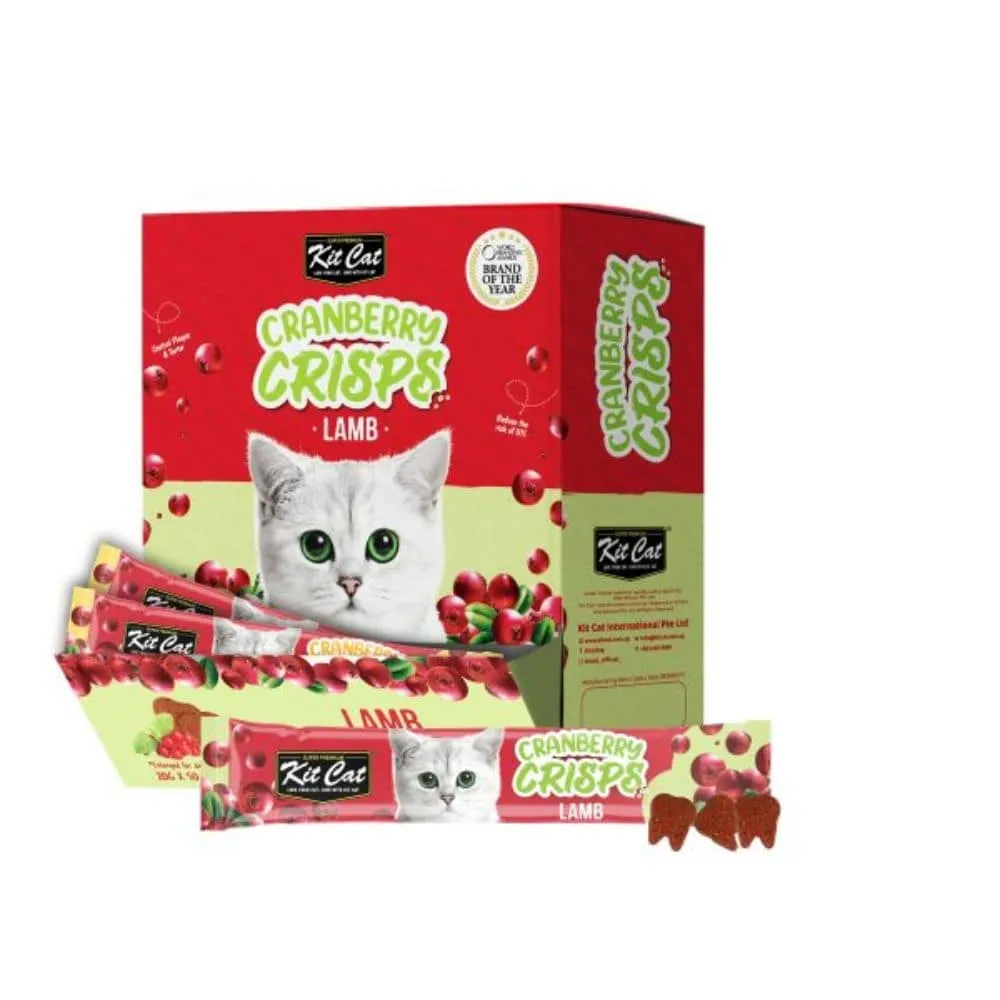 Kit Cat Cranberry Crisps Lamb Cat Treats 20g
