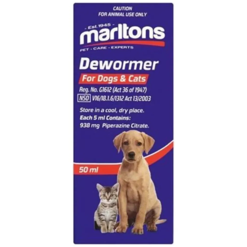 Marltons Dewormer for dogs and cats 50 ml