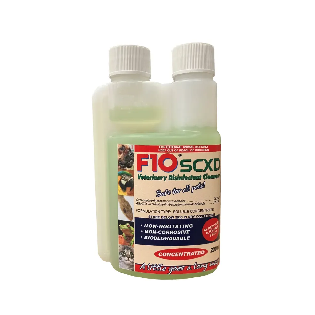 F10SCXD Veterinary Disinfectant/Cleanser 200ml