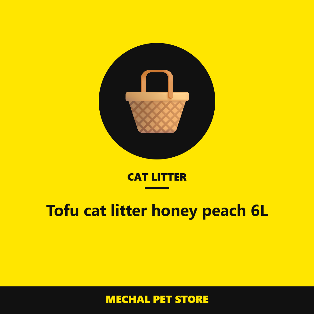 Tofu cat litter honey peach 6L