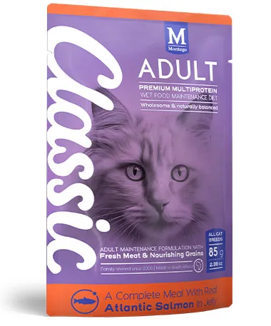 [6009686621015] Montego classic - adult cat wet food salmon 85g