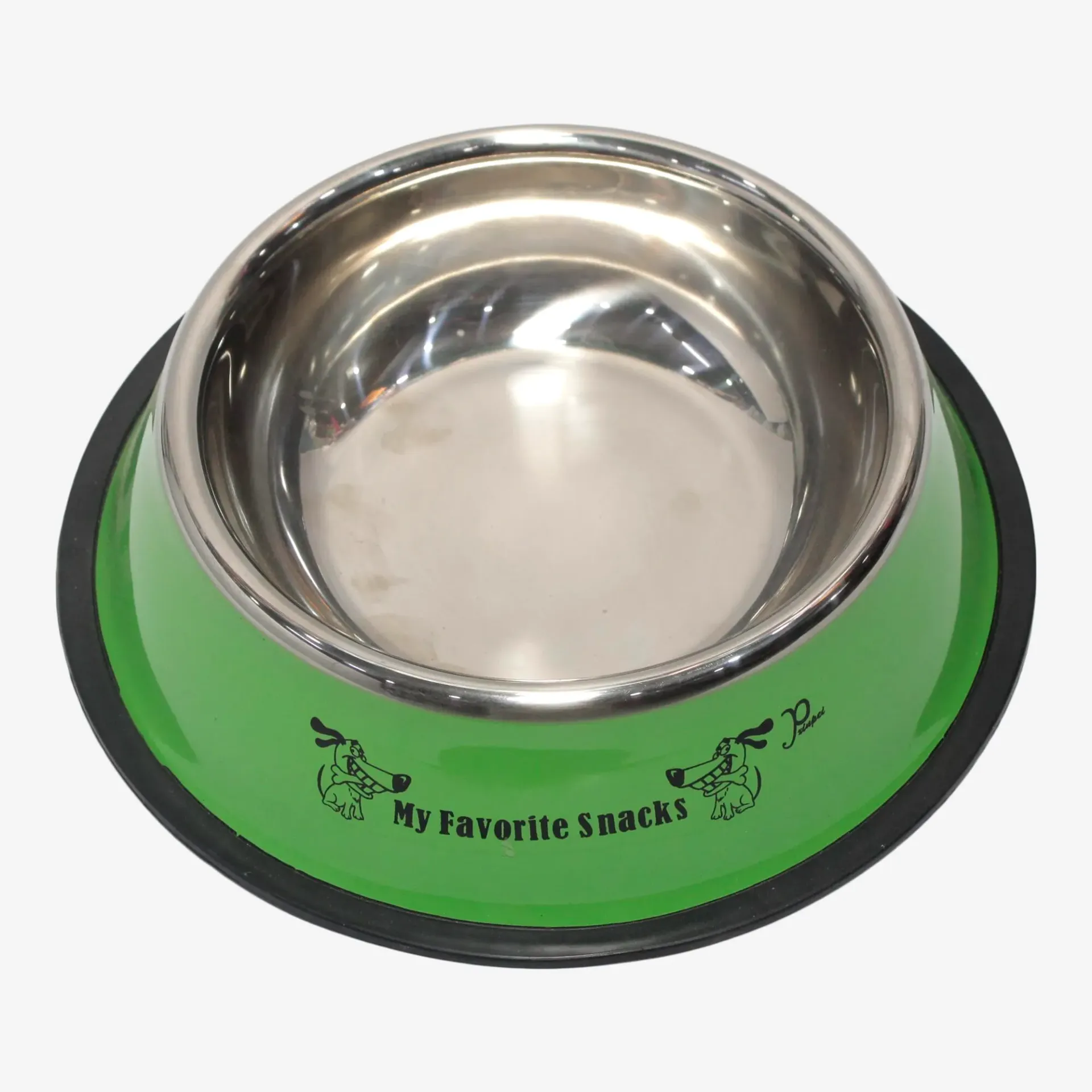 [6942690001537] Stainless steel dog bowl with color