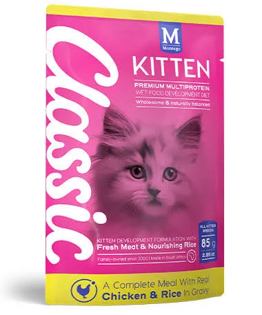 [6009686621022] Montego classic - kitten wet food chicken & rice in gravy 85g