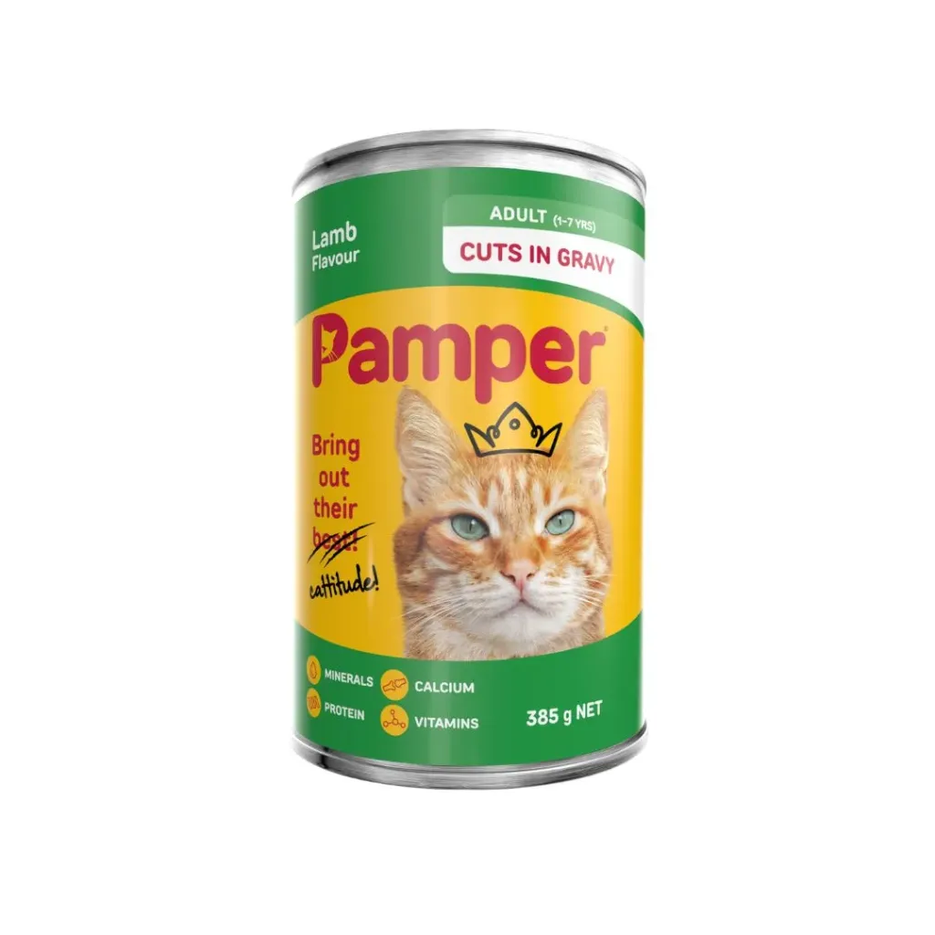 Pamper - adult cat - lamb flavor 385 g