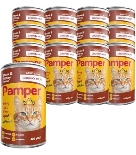 Pamper - adult cat - steak flavor 385g