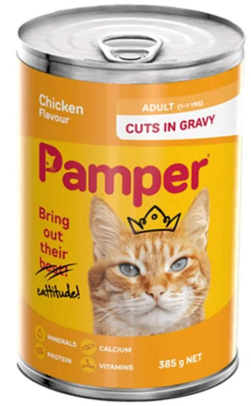 Pamper - adult cat - chicken flavour