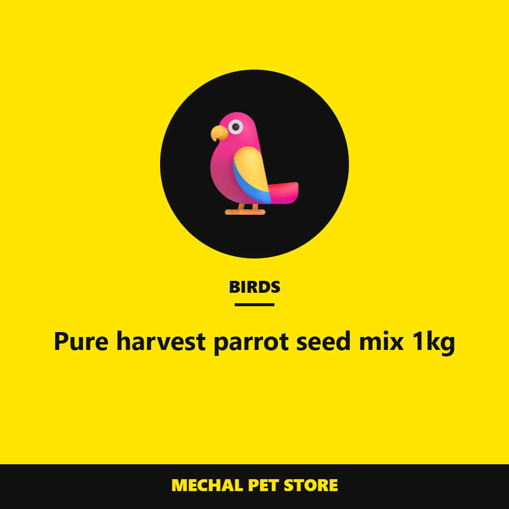 Pure harvest parrot seed mix 1kg