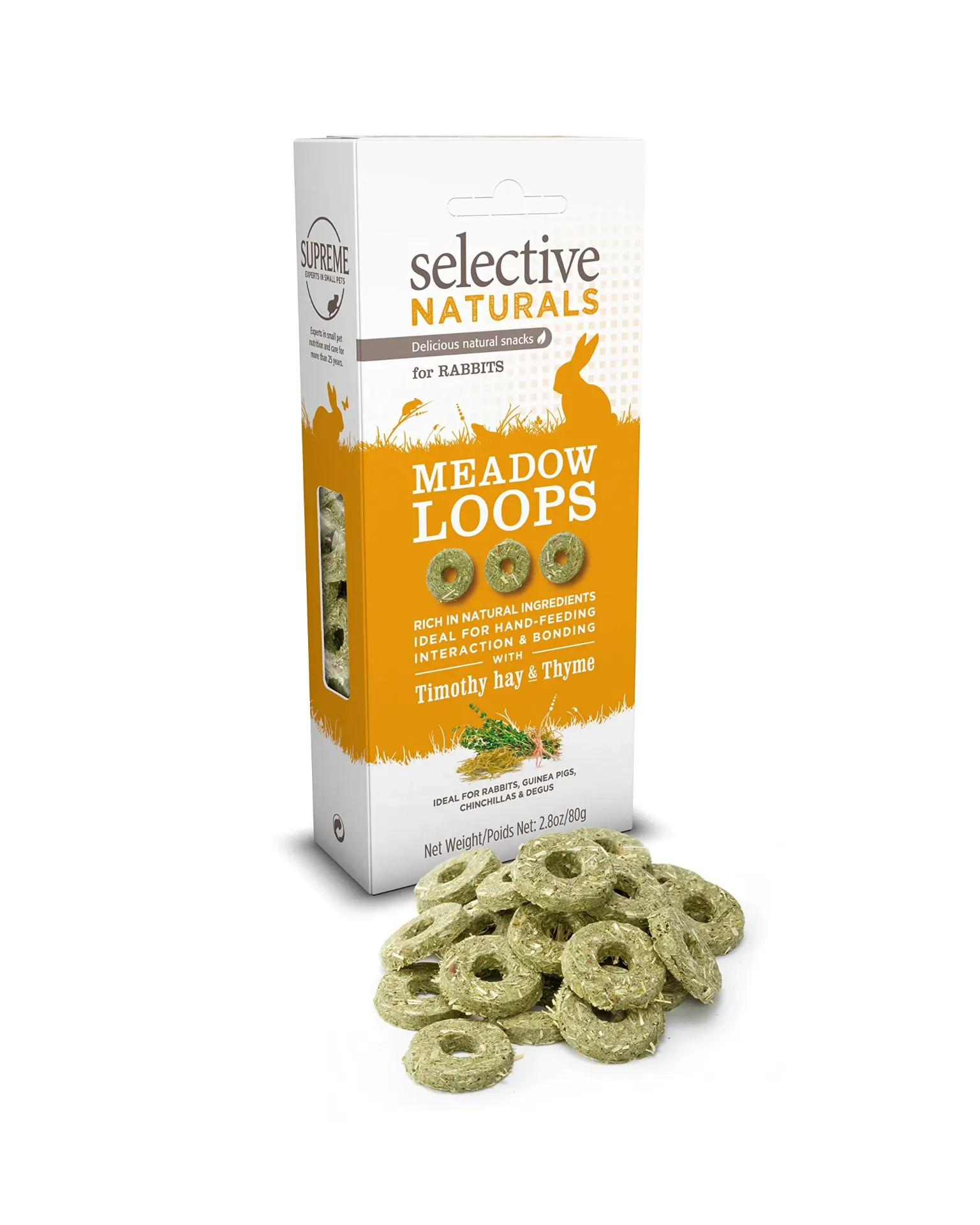 Selective Naturals rabbit meadow loops 80g